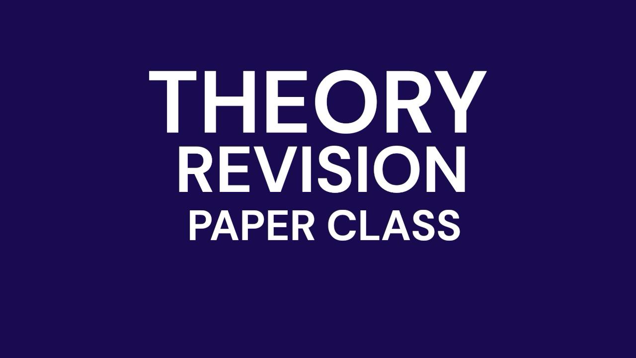 2027 Online THEORY+Revision+Paper Class  (FULL Package) - SEPTEMBER